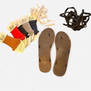 Sseko Brown Sandals with Interchangeable Straps